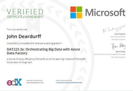 Azure Data Factory Microsoft Professional Program