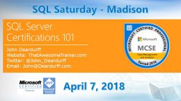 SQL Saturday Madison