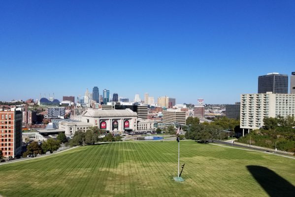 View from the World War 1 Memorial and Museum