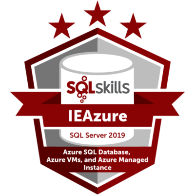 SQLskills Azure SQL badge - SQL Server 2019

